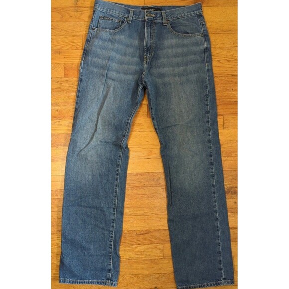 Vintage Calvin Klein Jeans Men's 34x35 Blue Cotton Relaxed Straight Baggy Denim - Picture 1 of 9